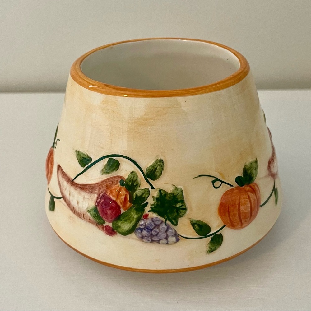 Yankee Candle Cornucopia and Pumpkin Candle Topper